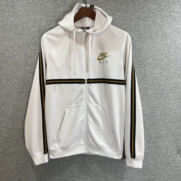 Nike Air Track Jacket Men's Size Small White & Gold - Picture 12 of 13